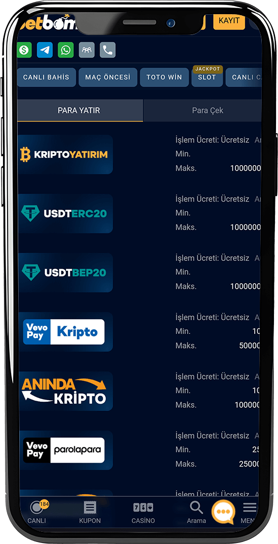 Betbom Para Yatırma
