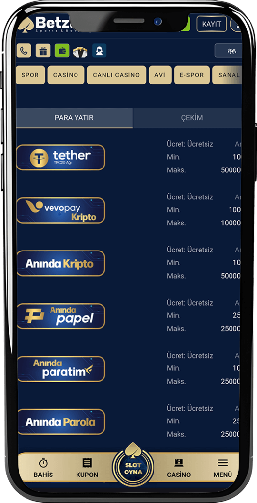 Betzula Para Yatırma