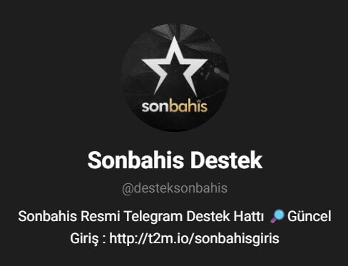 Sonbahis Telegram