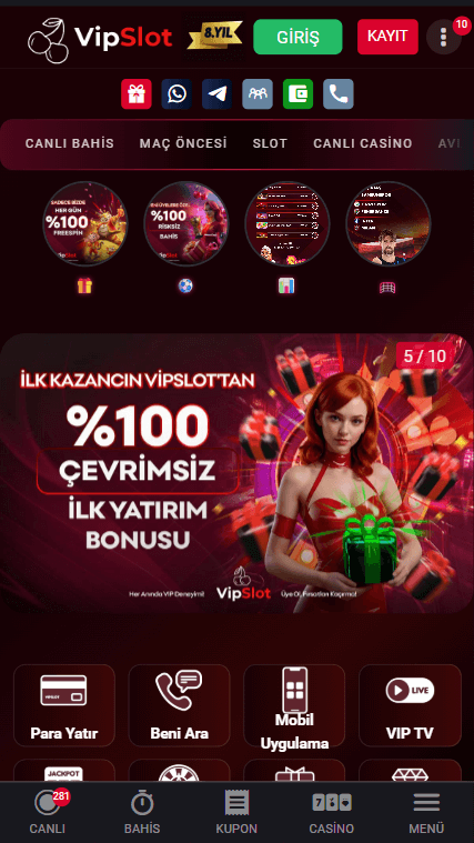 Vipslot Karşılama Sayfası